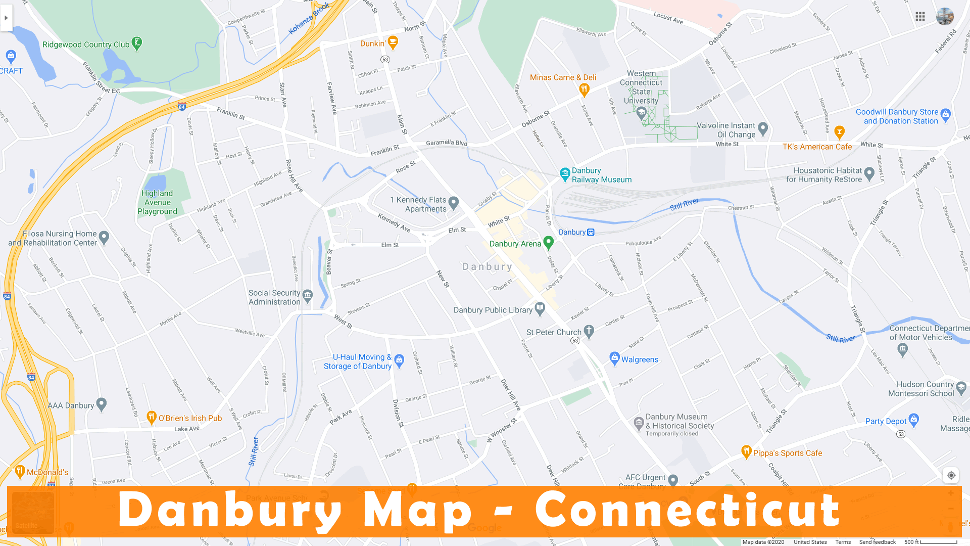 Danbury map